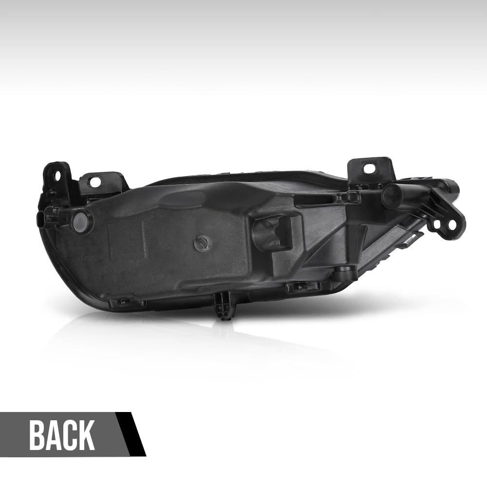 G-PLUS Left Side Front Bumper Fog Light Fog Lamp Compatible with Volvo XC90 XC60 S90 V90 2016 2017 2018 2019 2020 2021 2022 2023 2024 31395865 Black