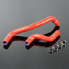 G-PLUS Silicone Radiator Coolant Tube Hose Kit Clamps Compatible With Toyota Starlet EP82 Glanza 4E-FTE GT Turbo,Red