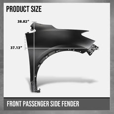 G-PLUS Front Fender for Buick Encore 2013-2016 Right Black Side View