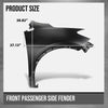 G-PLUS Front Fender RH Right Passenger Side Compatible with Buick Encore (submodel: Base, Convenience, Leather, Premium) 2013-2016 without Turn Signal Light Hole 95031570, GM1241382 Black