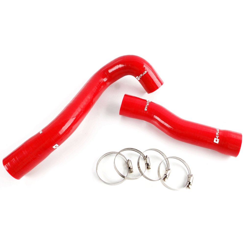 G-PLUS Silicone Radiator Coolant Hose Pipe Kit Clamps Compatible With 2006-2011 Honda Civic FD1 R18 1.8L I-VTEC,Red