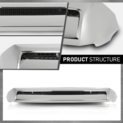 G-PLUS Hood Bulge Molding Compatible with Toyota Tundra 2014-2021 Front Upper Grille Hood Scoop Chrome TO1231102 76180-0C030