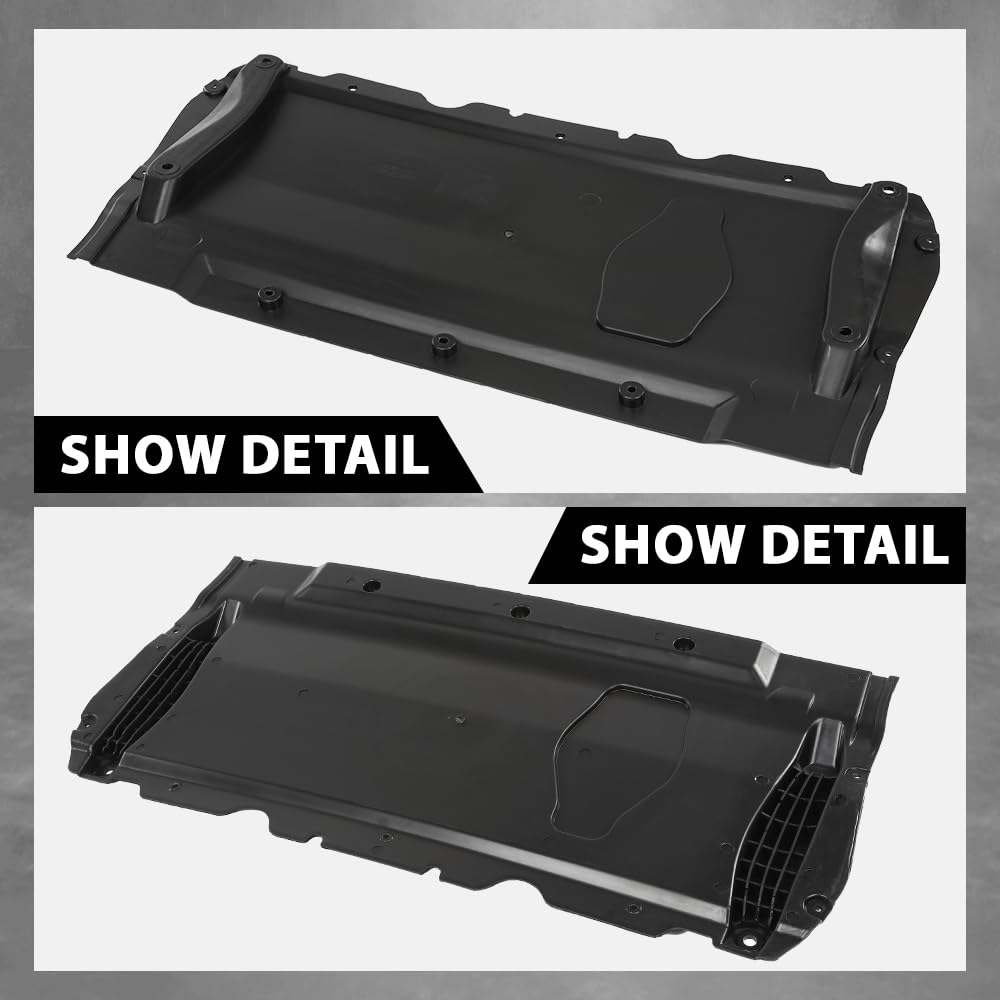 G-PLUS Radiator Support Cover Splash Shield Compatible with Audi A6 A7 2011-2018 4G0863821B