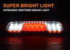 G-PLUS LED Third Brake Light, Compatible with Chevy Silverado/GMC Sierra 1500/2500HD/3500 2014-2018 Rear 3RD Cargo Led Tail Lamps (Red Clear Lens Chrome Housing) Tercera Luz De Freno