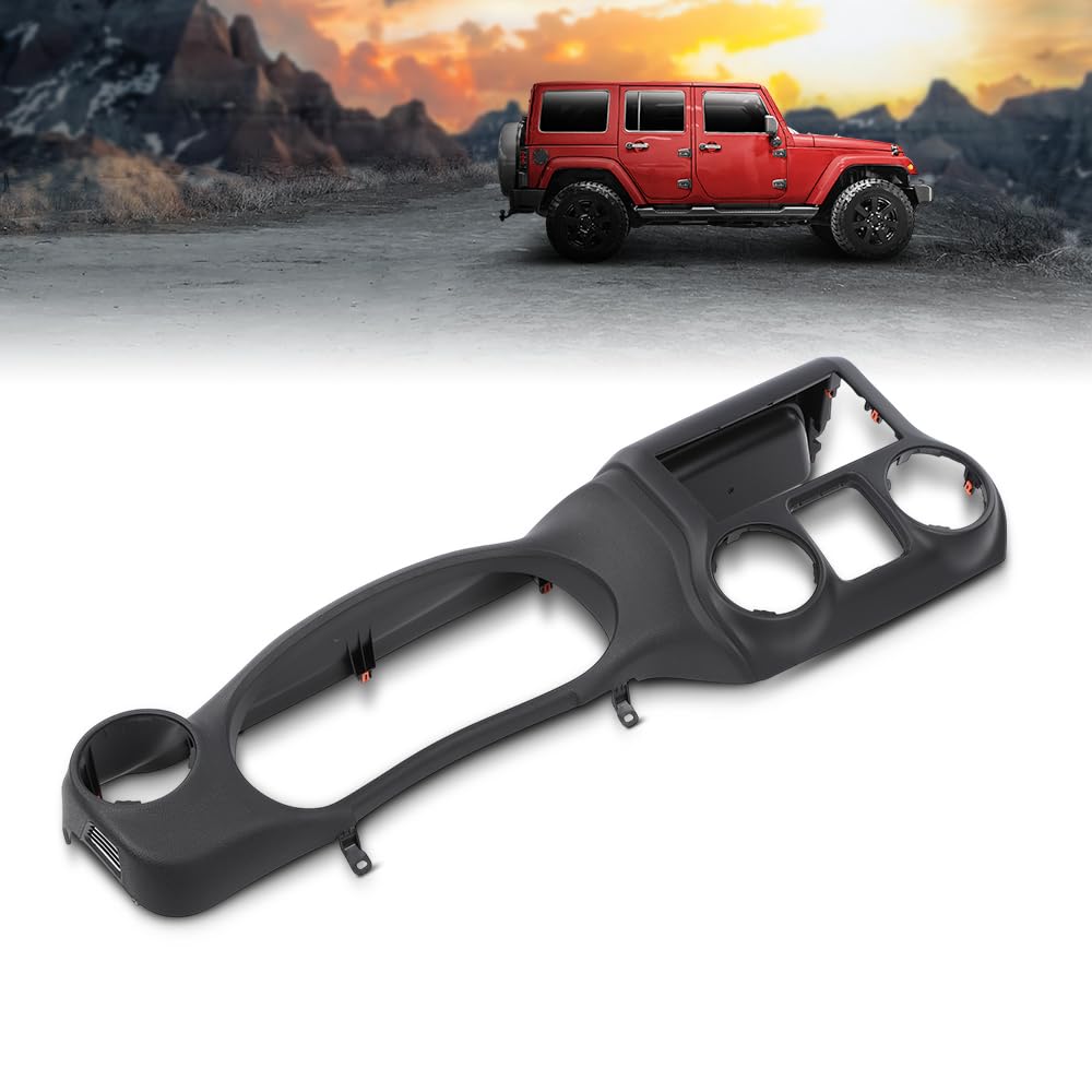 G-PLUS Dash Instrument Cluster Trim Panel Bezel Compatible With Jeep Wrangler 2011 2012 2013 2014