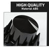 G-PLUS Rear Wheel Cover Axle 33mm Spiked Hub Cover Kit Compatible with Semi-Trucks 22.5" and 24.5" Wheels ABS Plastic Black