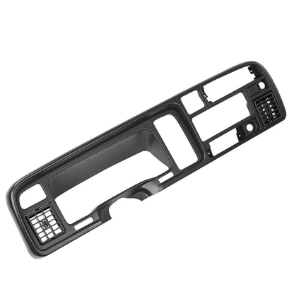 G-PLUS Dash Bezel Radio Trim Panel Compatible with Dodge Ram 1994-1997 Surround Dashboard Instrument Cover 55114870-1 (Black ABS Plastic)