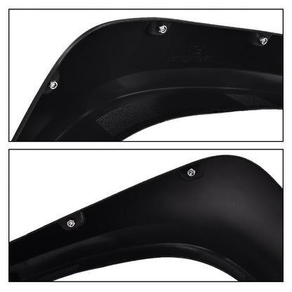 G-PLUS 4PCS Fender Flares Compatible with Toyota Tundra 2014-2020 66.7" / 78.7" / 97.6" Bed Length Wheel Cover Protector Vent Trim, Textured Riveted Pocket