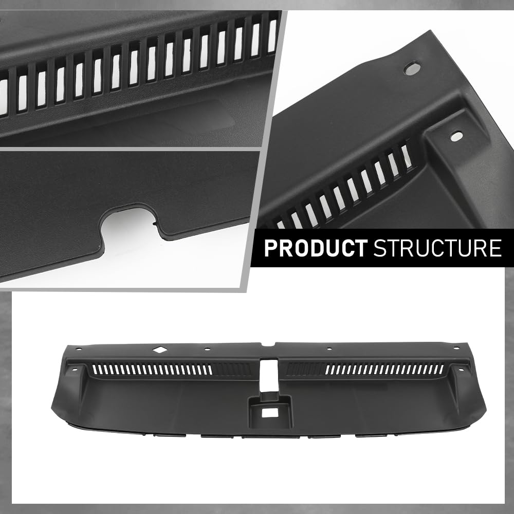 G-PLUS Radiator Support Cover Compatible with Hyundai Tucson 2016-2021, 86342D3000, HY1224111 Black
