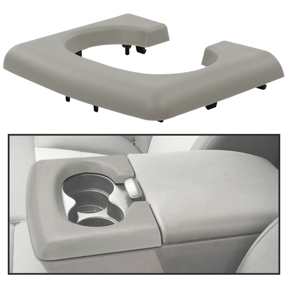 G-PLUS Center Console Cup Holder Pad Replacement Compatible with 2004-2014 Ford F150 (Beige)
