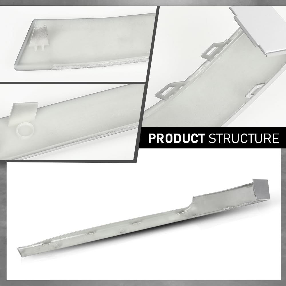 G-PLUS Right Rear Bumper Side Cladding Silver Trim Compatible with Range Rover 2013-2022