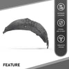 G-PLUS Front Left Fender Splash Shield, Compatible with Ford Focus 2012-2018, Driver Side, CP9Z-58278B51-A
