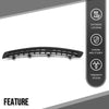 G-PLUS Front Left Bumper Grille Compatible with Volvo XC90 V8 2007-2011 / V8 Sport 2007-2008 Fit 3.2 R-Design 2012-2014 / Sport 2008 / Volvo XC90 2007-2014 30678953, VO1038107 Black