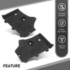 G-PLUS Pair Front Underbody Splash Shield Panel Decor Covers, Compatible with Audi A6 A6 Quattro A7 S6 2012-2016, 4G0825202A,4G0825201B