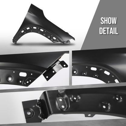 G-PLUS Fender Front Right Passenger Side Compatible with Chevy Trailblazer 2021-2026 Black