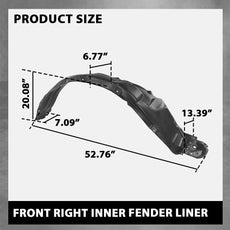 G-PLUS Fender Liner for Toyota RAV4 2013-2018 Front Right Product Details
