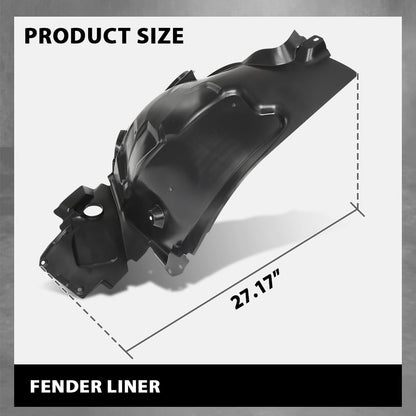 G-PLUS Front Right Fender Liner Inner Assembly, Compatible with Benz GLC300 GLC350e GLC43 GLC63 2016-2023, Passenger Side, 2536910403, MB1249188