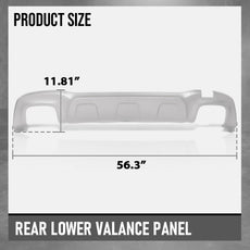 G-PLUS Rear Lower Bumper Valance for Benz GLA250 2015-2017 AMG Style Silver Side View