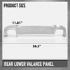 G-PLUS Rear Lower Valance Panel Compatible with Benz GLA250 2015-2017 with AMG 1568852925, MB1195135 Silver