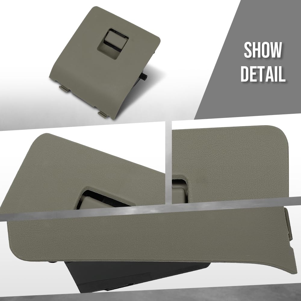 G-PLUS Center Glove Storage Box Cubby Compatible with Ford F250 F350 Super Duty 2005-2007 Light Gray