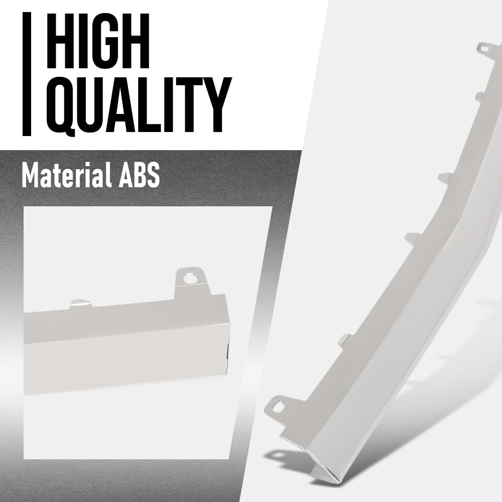 G-PLUS Front Center Bumper Trim Compatible with Benz C300 2015-2018 For Models With AMG Styling Package, Without Night Package 2058851574, MB1044111 Silver