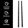 G-PLUS Roof Rack Side Rail Package Black 2 pcs Compatible with Chevy Traverse 2009-2017 19244264