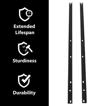 G-PLUS Roof Rack Side Rail Package Black 2 pcs Compatible with Chevy Traverse 2009-2017 19244264