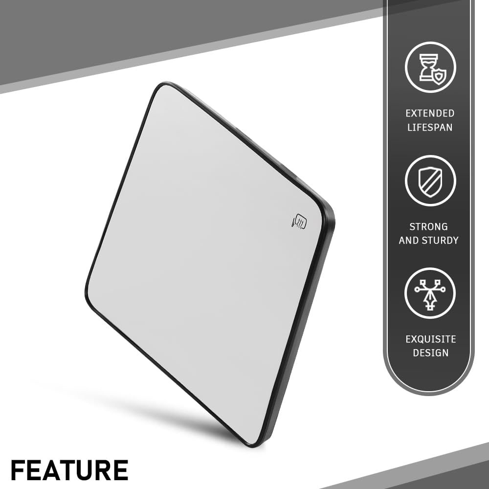 G-PLUS Mirror Glass Upper Heated Passenger RH Compatible with Ford F150 Pickup Truck 2013-2014,Fit Ford F250 F350 F450 F550 Super Duty 2008-2016 FO1325150, 7C3Z17K707F