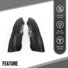 G-PLUS Rear D-Pillar Molding Trim Panels Compatible with Chevy Tahoe GMC Yukon 2000-2006 15764012, 15765114 Black