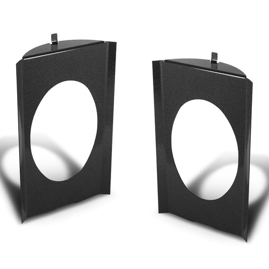 G-PLUS Behind Seat Speaker Brackets Compatible with Chevy GMC C10 Single Cab or Crew Cap Pickup 1973-1987, Fit 6×9 Speakers Black