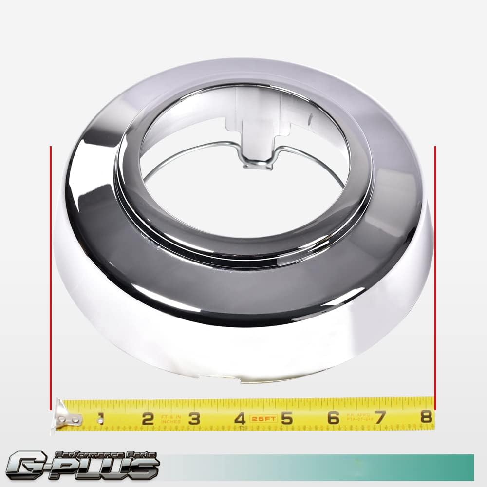 G-PLUS Front Wheel Center Cap 1 Piece Compatible with 1994-2008 4WD Van E150 E250 E350 F250 F350 Chrome Hub Cap