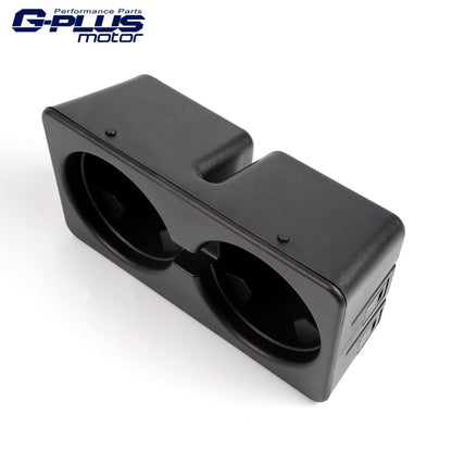 G-PLUS Floor Mounted Console Dual Cup Holder Insert Compatible with Silverado/Sierra 1500 2007-2013 19154712 Black