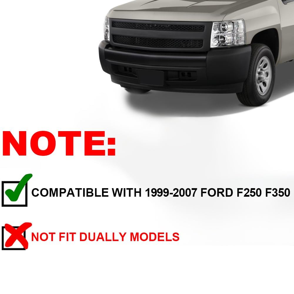 G-PLUS Fender Flares Compatible with Ford F250 F350 Super Duty 1999-2007 Factory Style Wheel Protector Cover (Not Fit Dually Models)