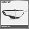 G-PLUS Headlight Lens Cover Compatible with Audi A3 2013-2016 8V0941003 Left Side Front Headlamp Lens Cover Clear
