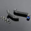 G-PLUS Silicone Radiator Coolant Hose Kit Clamps Compatible With Subaru Impreza WRX/STi GDA/GDB EJ207 2002-2007 Black