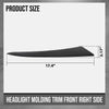 G-PLUS Headlight Molding Trim Front Right Side Compatible with Honda Civic 2022 2023 2024 HO1213131, 71202T20A01 Black