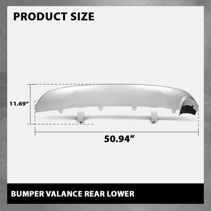 G-PLUS Rear Lower Bumper Valance Panel Compatible with Toyota RAV4 (submodel: LE, Limited, SE, XLE) 2016-2018 524530R020, 524530R020B2, TO1195108 Silver