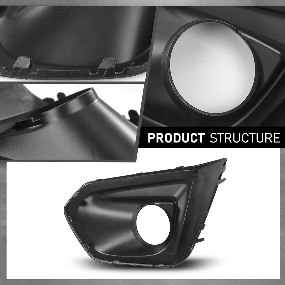 G-PLUS Fog Light Bezel Cover Set Right & Left Compatible with Subaru Impreza 2012-2014 57731FJ000, 57731FJ001