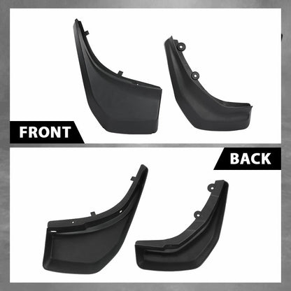 G-PLUS Mud Flaps Splash Guard Mudguard Compatible with Range Rover Evoque Pure/Prestige 2012-2018 (Round Rear Pipe)