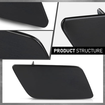 G-PLUS Pair Front Bumper Headlight Washer Cover, Compatible with Audi Q3 2015-2018, LH Driver & RH Passenger 2PCS, 8U0955276E, 8U0955275E