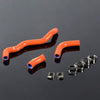 Gplus Silicone Radiator Coolant Hose Tube Kit Clamps Compatible With Suzuki 2002-2015 DRZ400S DRZ400SM Dark Orange