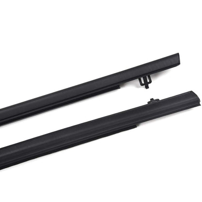 4PCS Weatherstrip Window Seal Compatible for Honda Civic 4 Door 2006-2011 Outside Trim Seal Belt Black