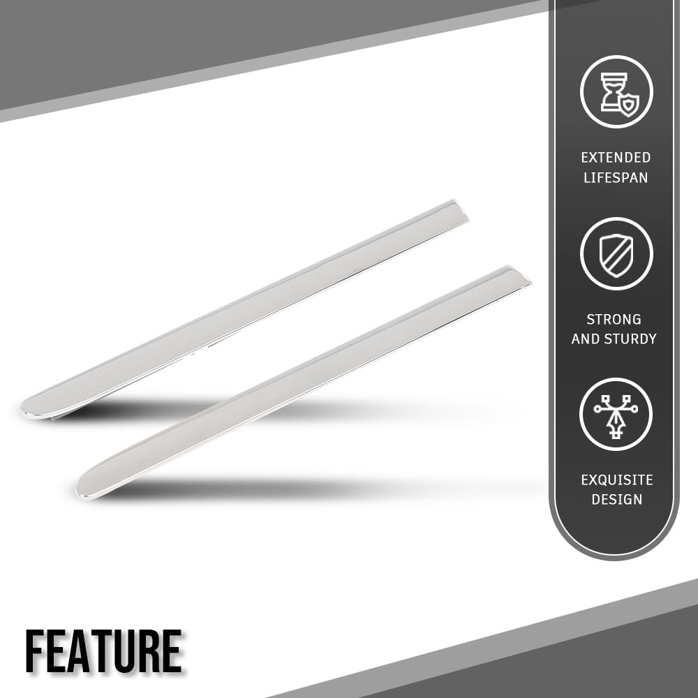 G-PLUS Fender Molding Compatible with Benz CL63 CL65 AMG Base 2008-2014 Fit Benz CL550 4Matic 2009-2014 2216904080, MB1293117 Silver 2 Pcs