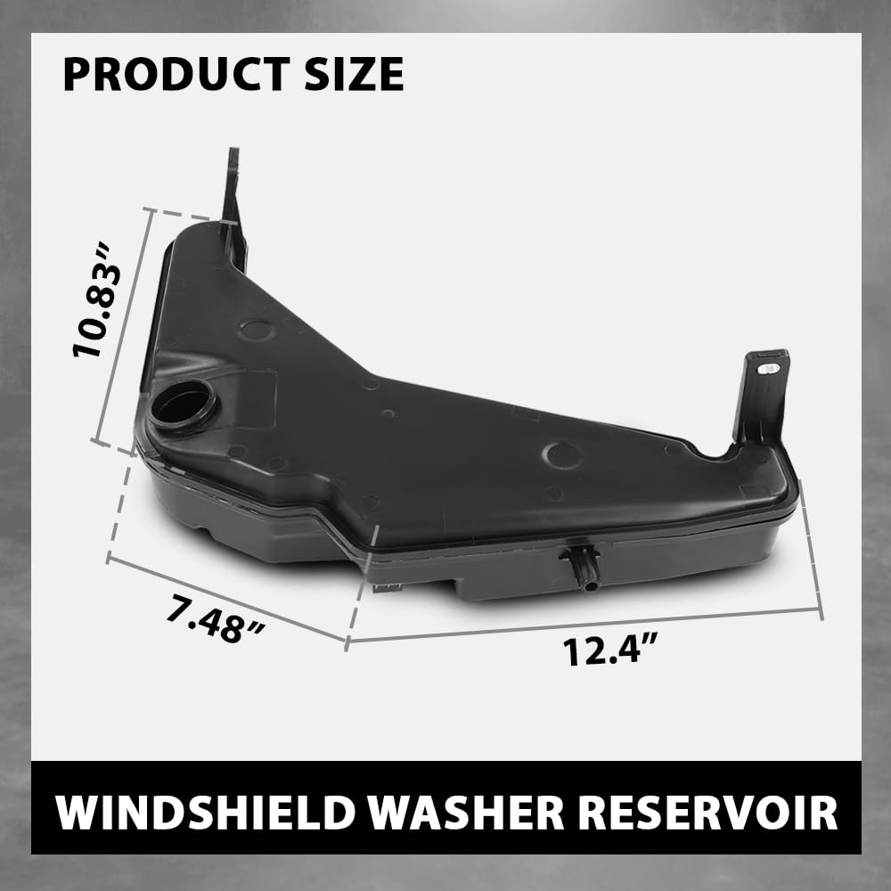 G-PLUS Washer Reservoir, Compatible with Audi Q5 2009-2017/ SQ5 2014-2017, 8R0-955-453-D Black