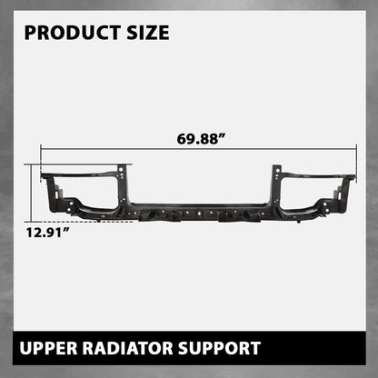 G-PLUS Upper Radiator Support Upper Tie Bar Compatible with Dodge Charger 2011-2014 Black