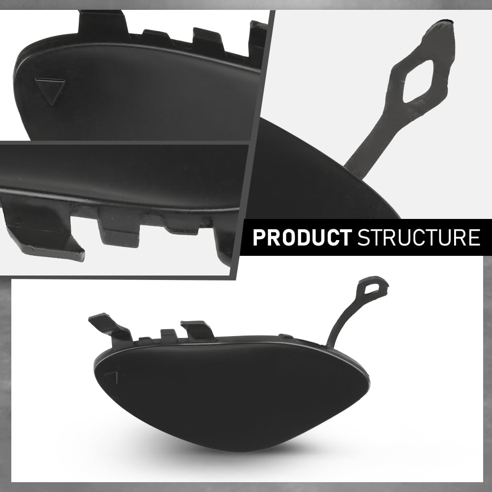G-PLUS Bumper Tow Hook Cover Towing Eye Cap Front Right Compatible with Benz E 300 E 350 E 400 E 450 4Matic, Base 2.0L L4 3.0L V6 - Gas 2017-2020 A2138850222