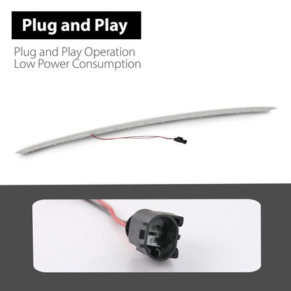 G-PLUS 3rd Third Brake Light LED, Compatible with Mini Cooper Clubman R55 2007-2014, Rear Third Brake Lamp Clear Lens, 63252755613