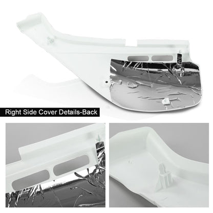 G-PLUS Left & Right Side Panels Set Fairing Cover Compatible with Honda XR650L (Shasta White) 1993-1999/Fit Honda XR650L (Ross White) 2000-2021 83620-MY6-920ZB, 83520-MY6-920ZB