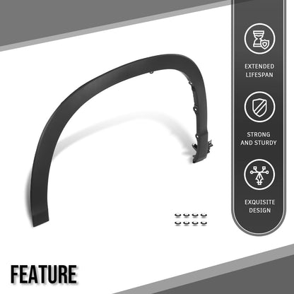 G-PLUS Front Left Fender Flare Compatible with Toyota Highlander 2014 2015 2016 2017 2018 2019 TO1290105, 750860E030, 750860E010, Black