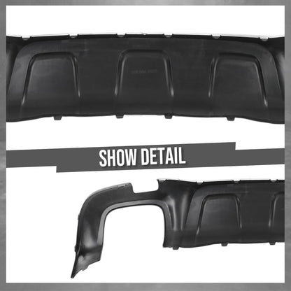 G-PLUS Rear Lower Valance Panel Compatible with Benz GLA250 2015-2017 with AMG 1568852925, MB1195135 Silver